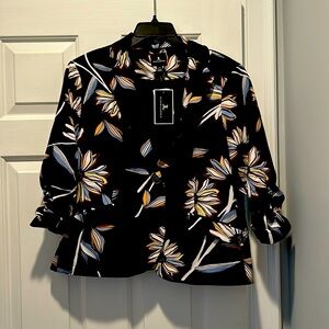 Jules & Leopold navy floral blazer